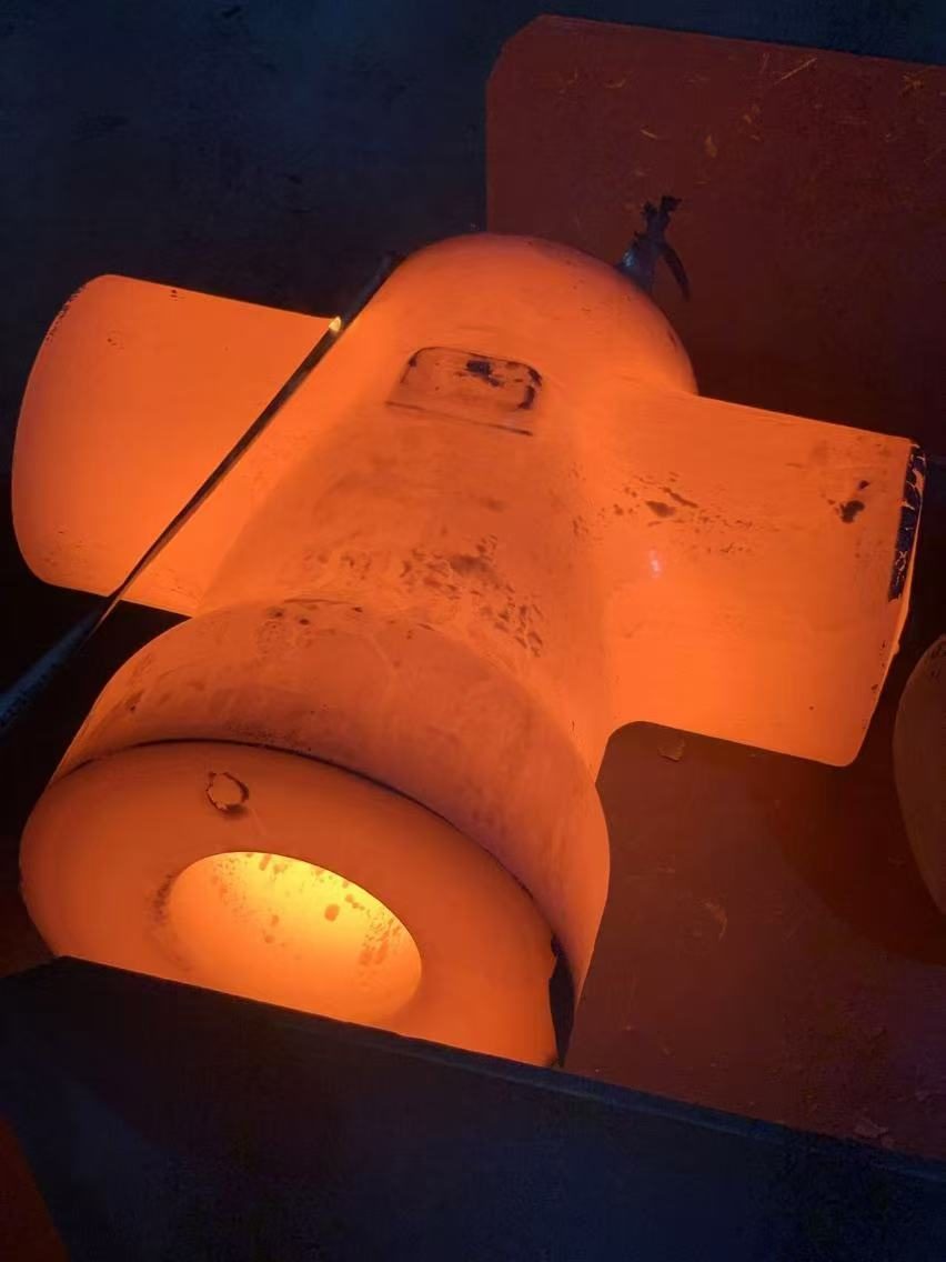 Forged three-piece ball valve body photo 5